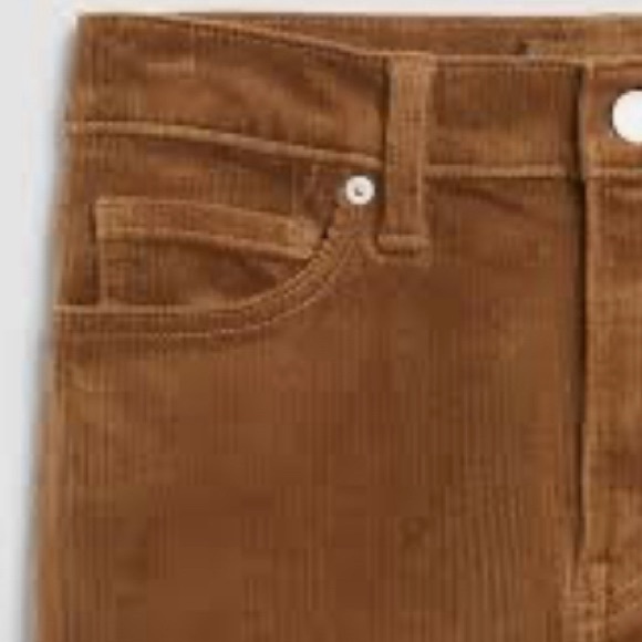 BANANA REPUBLIC high rise straight corduroy ankle pants size 35 - Picture 3 of 10